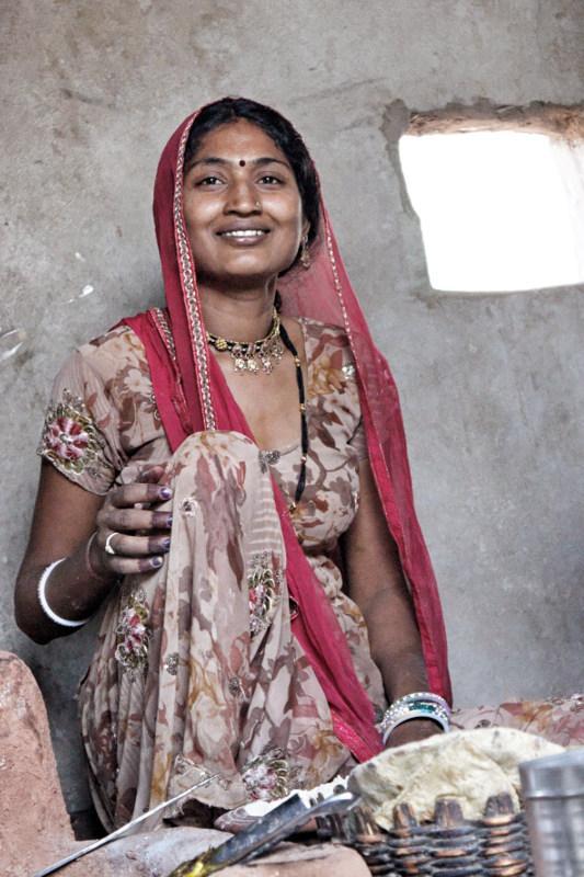 Portrait de femme Vishnoi, Inde