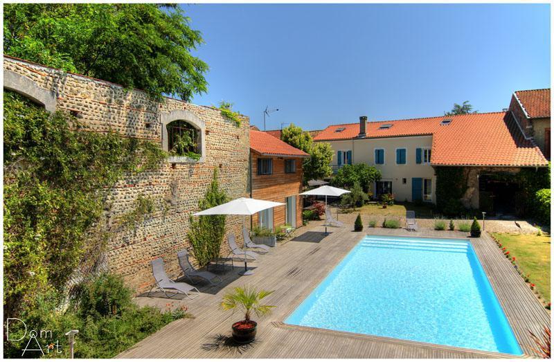 Maison d'hôtes Cour des Saligue, Riscle - Piscine